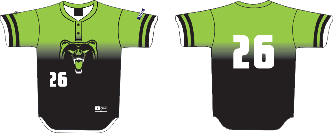 Grizzlies Jersey, 2-Button: Flatback Mesh
