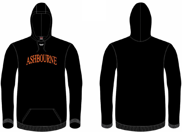 Ashbourne Giants Hoodie: Zwart