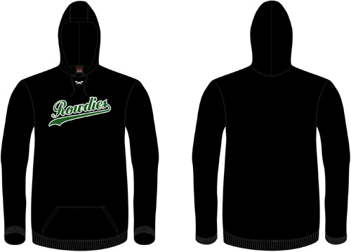 Rowdies Hoodie: Zwart