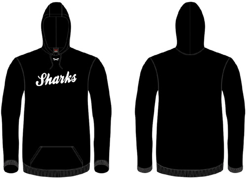 Sefton Haie Kapuzenpulli: Schwarz