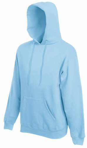 Capuchon Sweater Lichtblauw