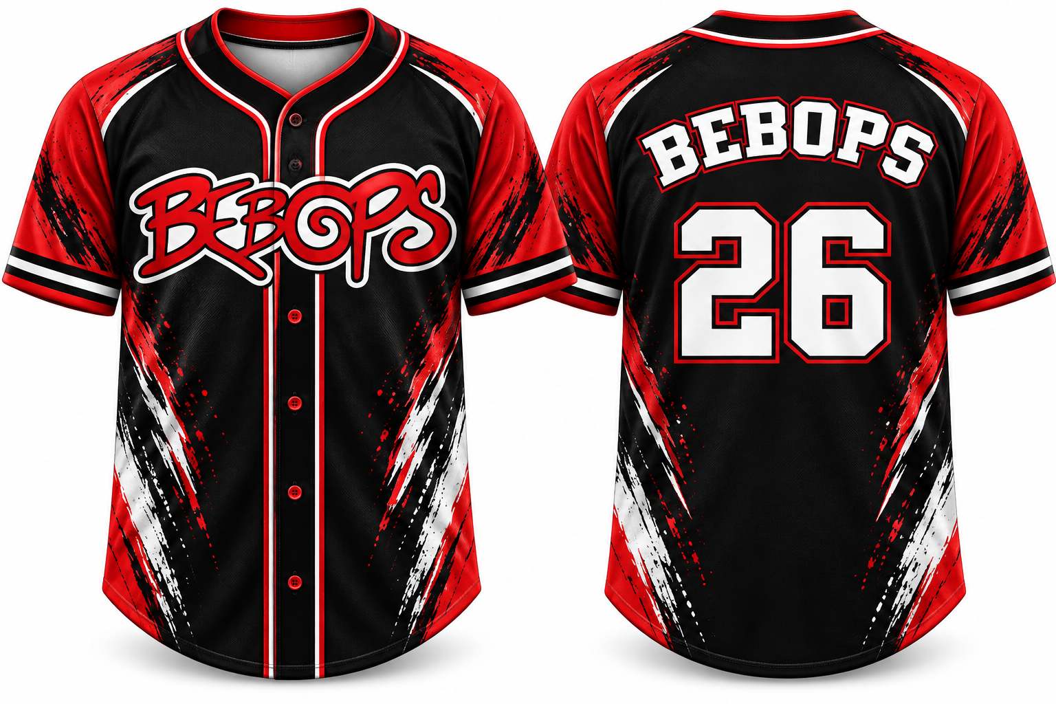 Bebops Alternate Jersey, Flatback Mesh