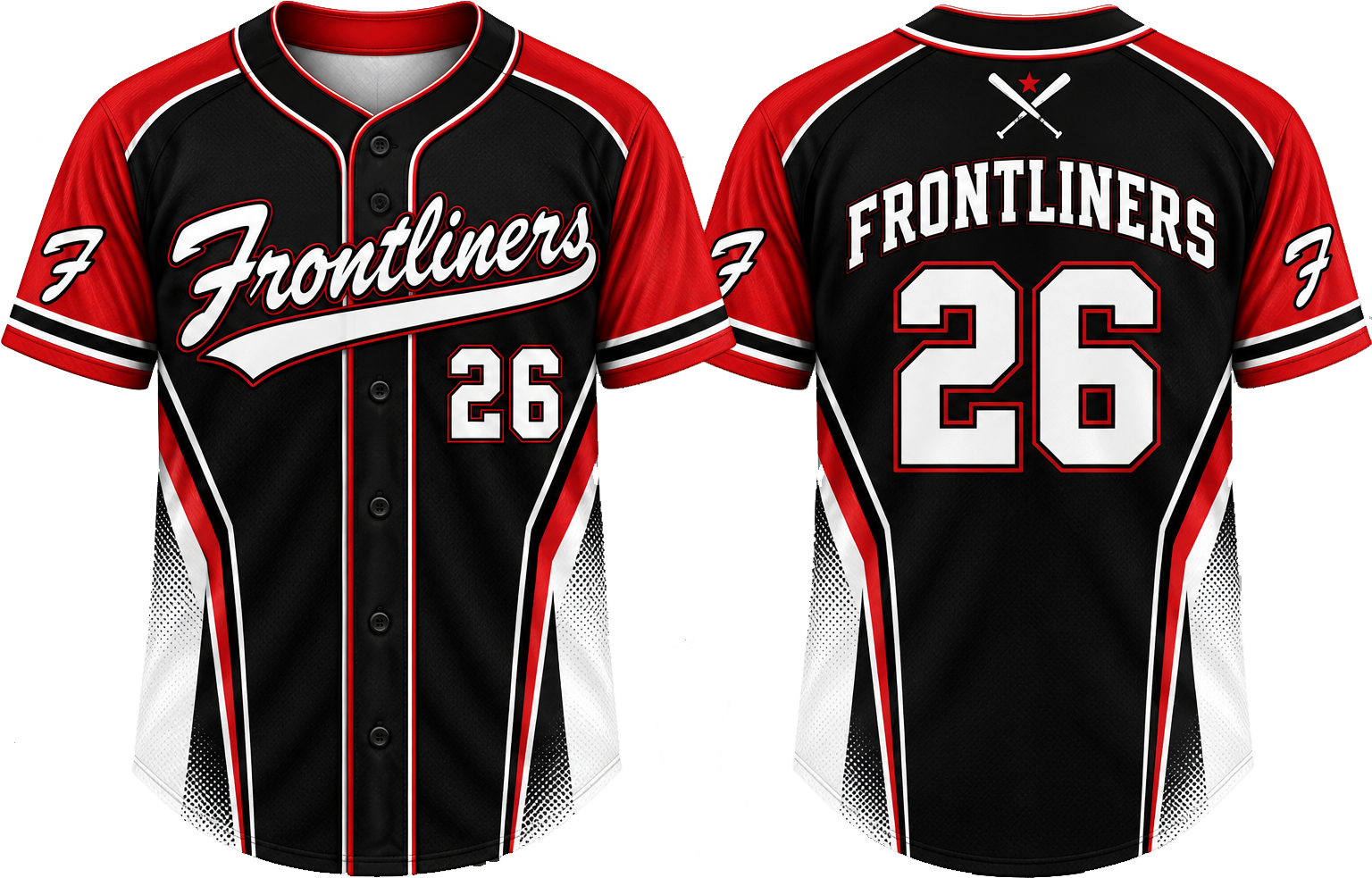 Frontliners Alternate Jersey, Flatback Mesh