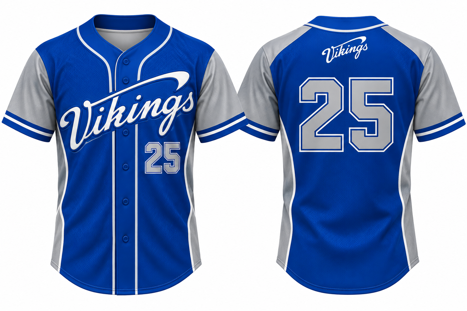 Chalon Vikings Alternate Jersey, Flatback Mesh