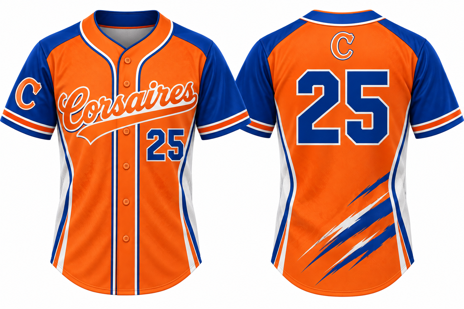 Corsaires Alternate Jersey, Flatback Mesh