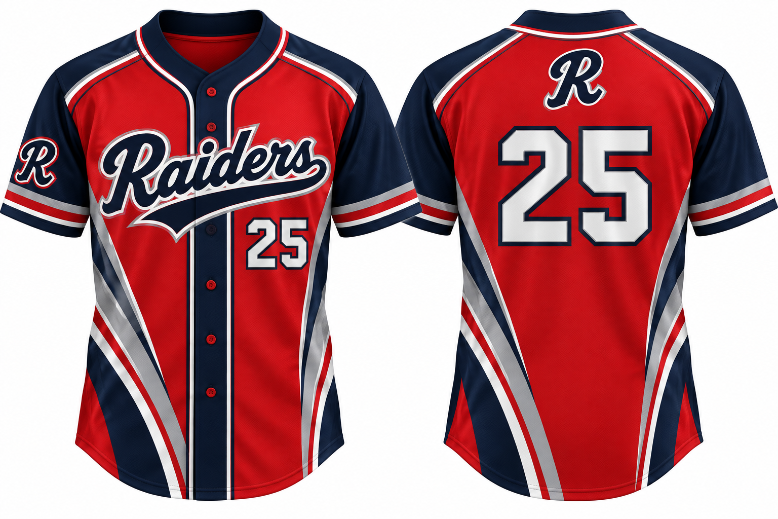 Eysines Raiders Alternate Jersey, Flatback Mesh