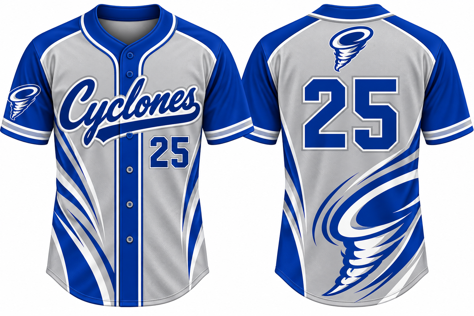 Fenay Cyclones Alternate Jersey, Flatback Mesh