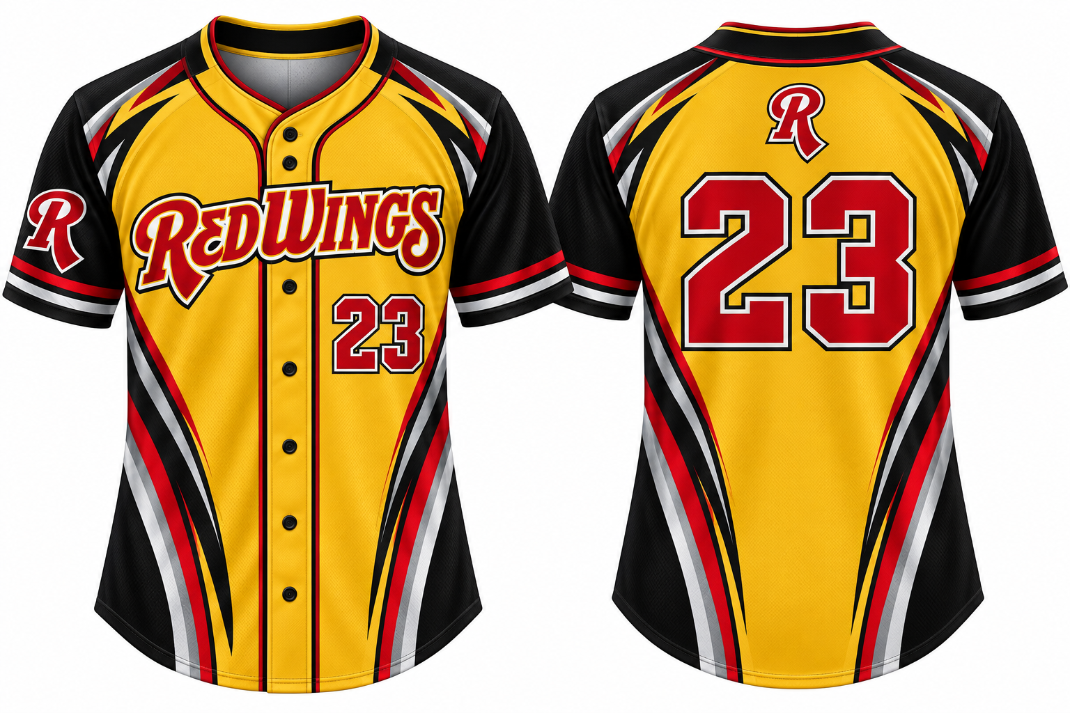 Rennes Redwings Alternate Jersey, Flatback Mesh