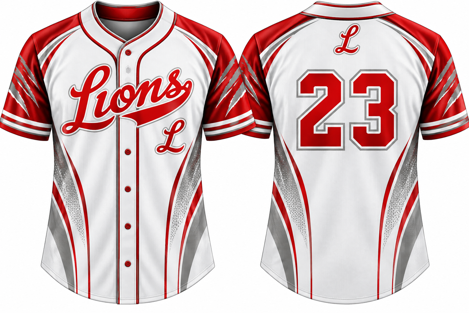 Alimos Lions Alternate Jersey, Flatback Mesh