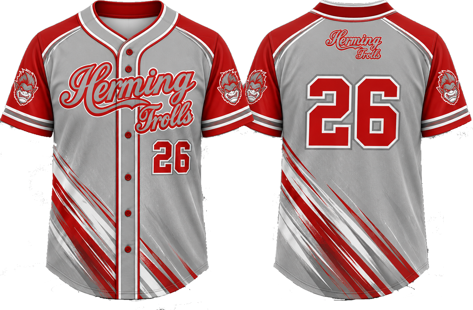 Herning Trolls Alternate Jersey, Flatback Mesh