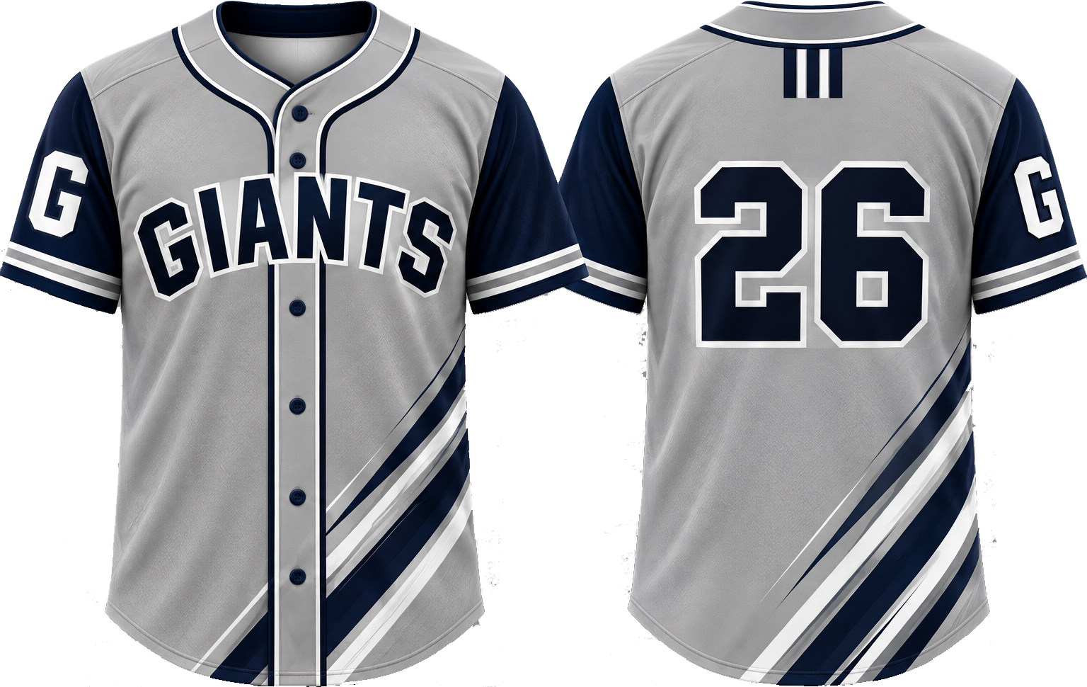 Odense Giants Alternate Jersey, Flatback Mesh