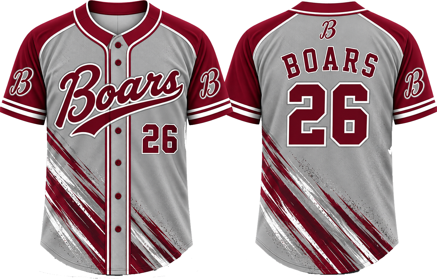 Baldham Boars Alternate Jersey, Flatback Mesh