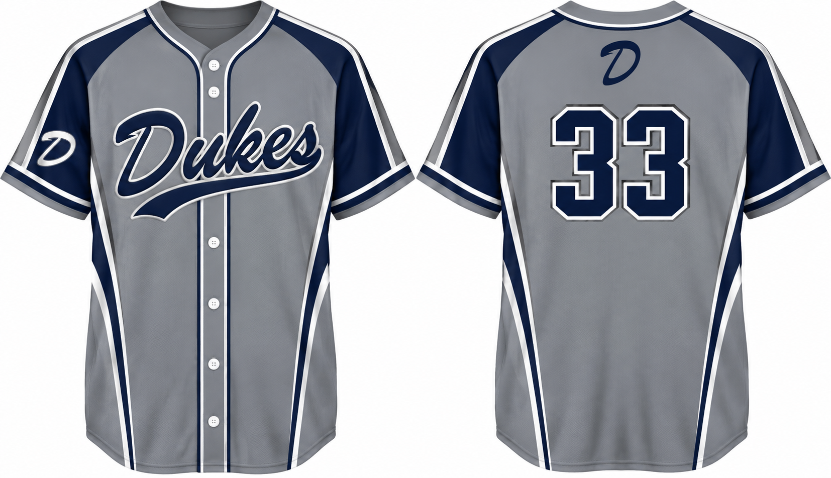 Dresden Dukes Alternate Jersey, Flatback Mesh