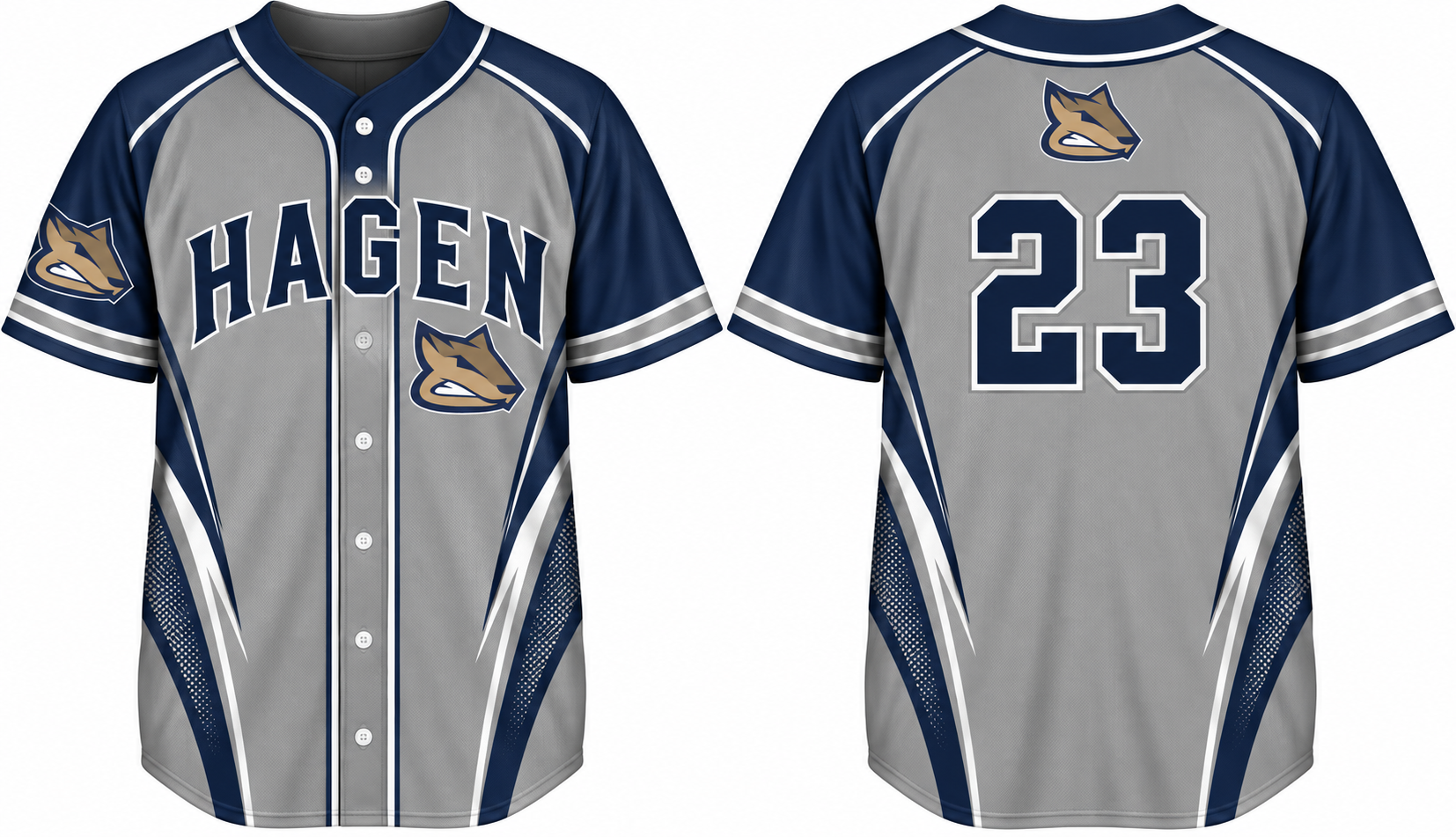 Hagen Chipmunks Alternate Jersey, Flatback Mesh