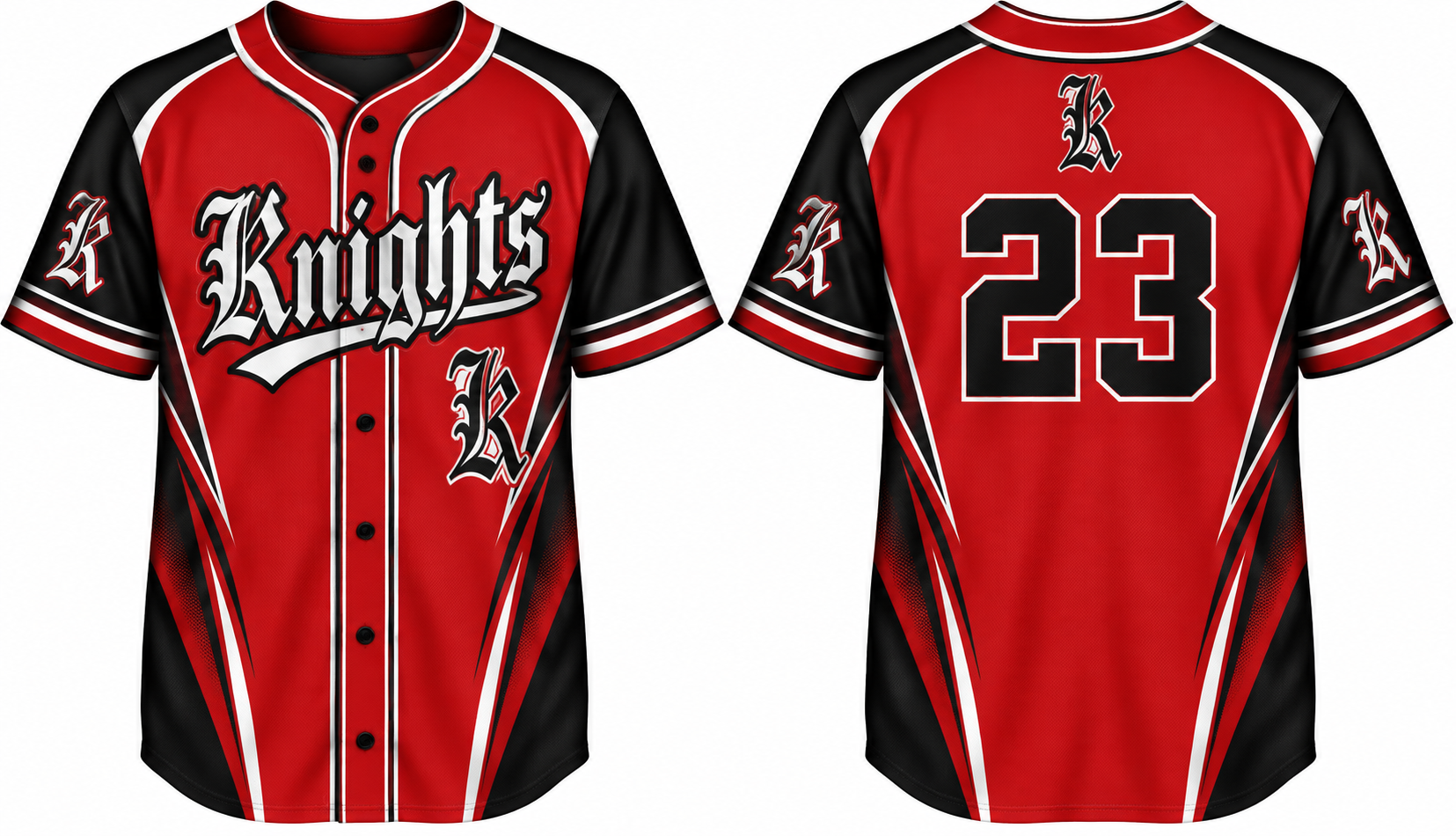 Hamburg Knights Alternate Jersey, Flatback Mesh