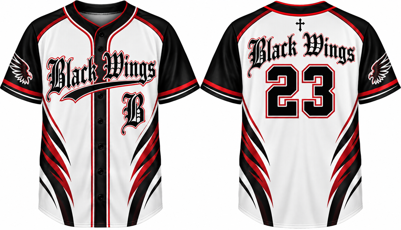 Hanau Blackwings Alternate Jersey, Flatback Mesh