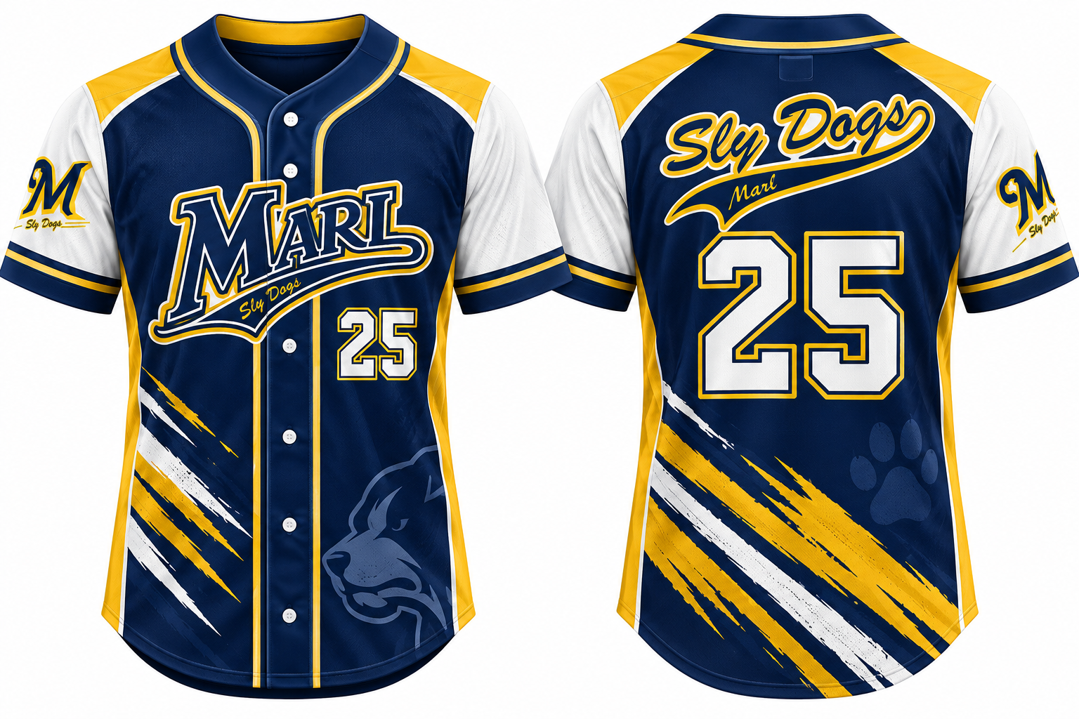 Marl Slydogs Alternate Jersey, Flatback Mesh