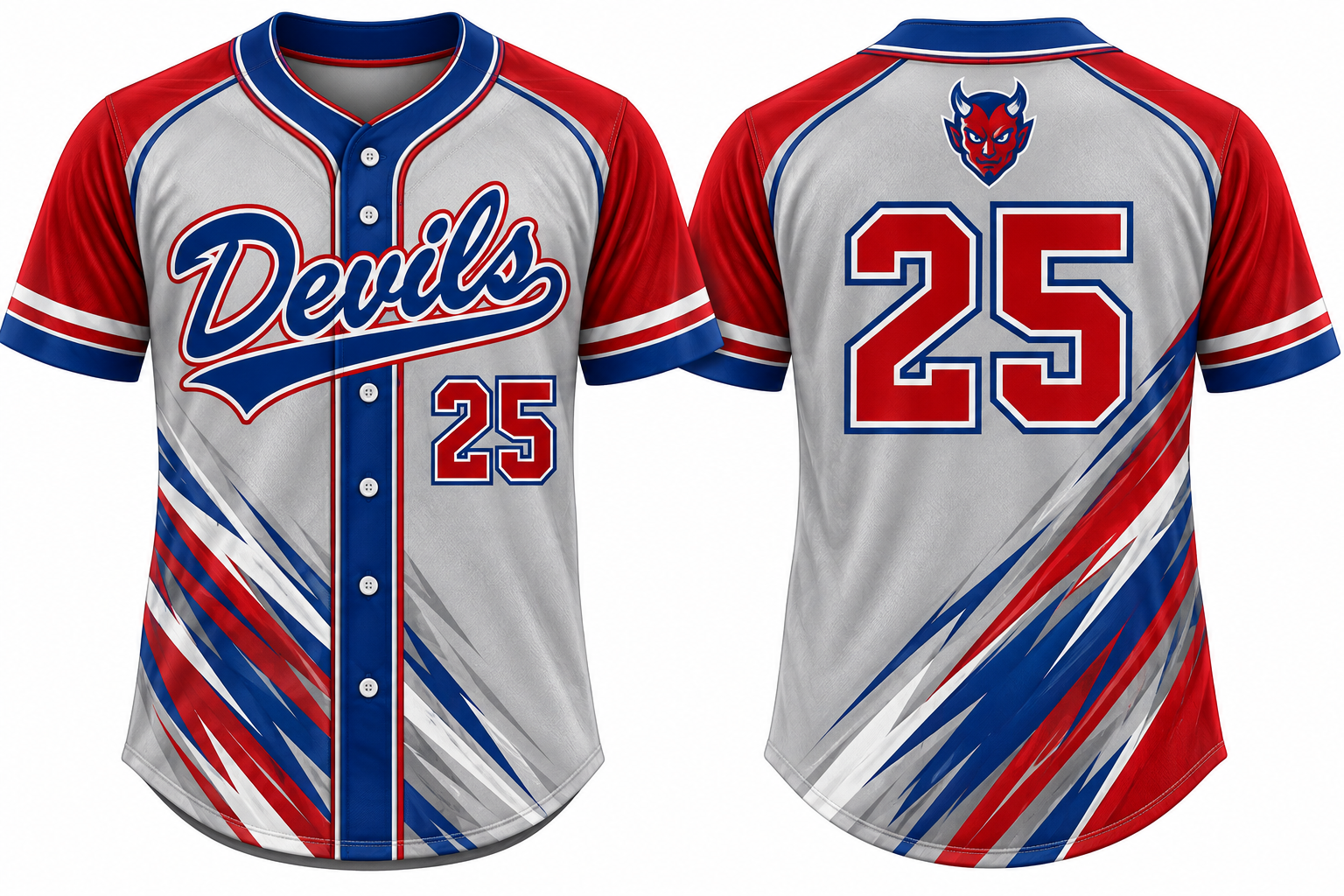 Sehnde Devils Alternate Jersey, Flatback Mesh