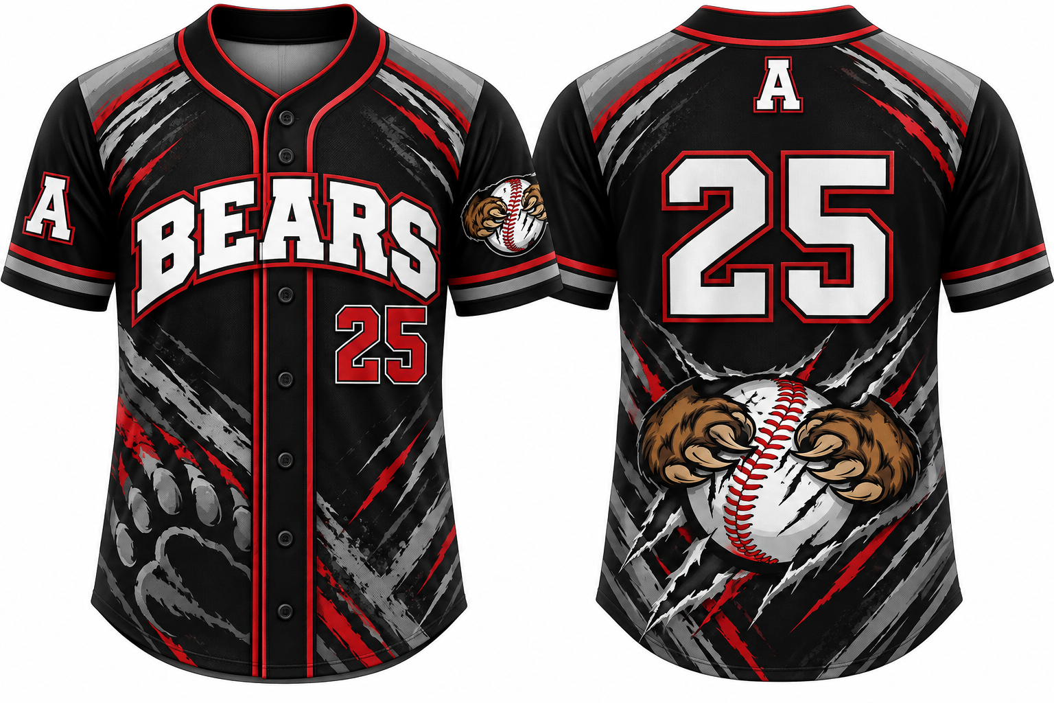 Bournemouth Bears Alternate Jersey, Flatback Mesh