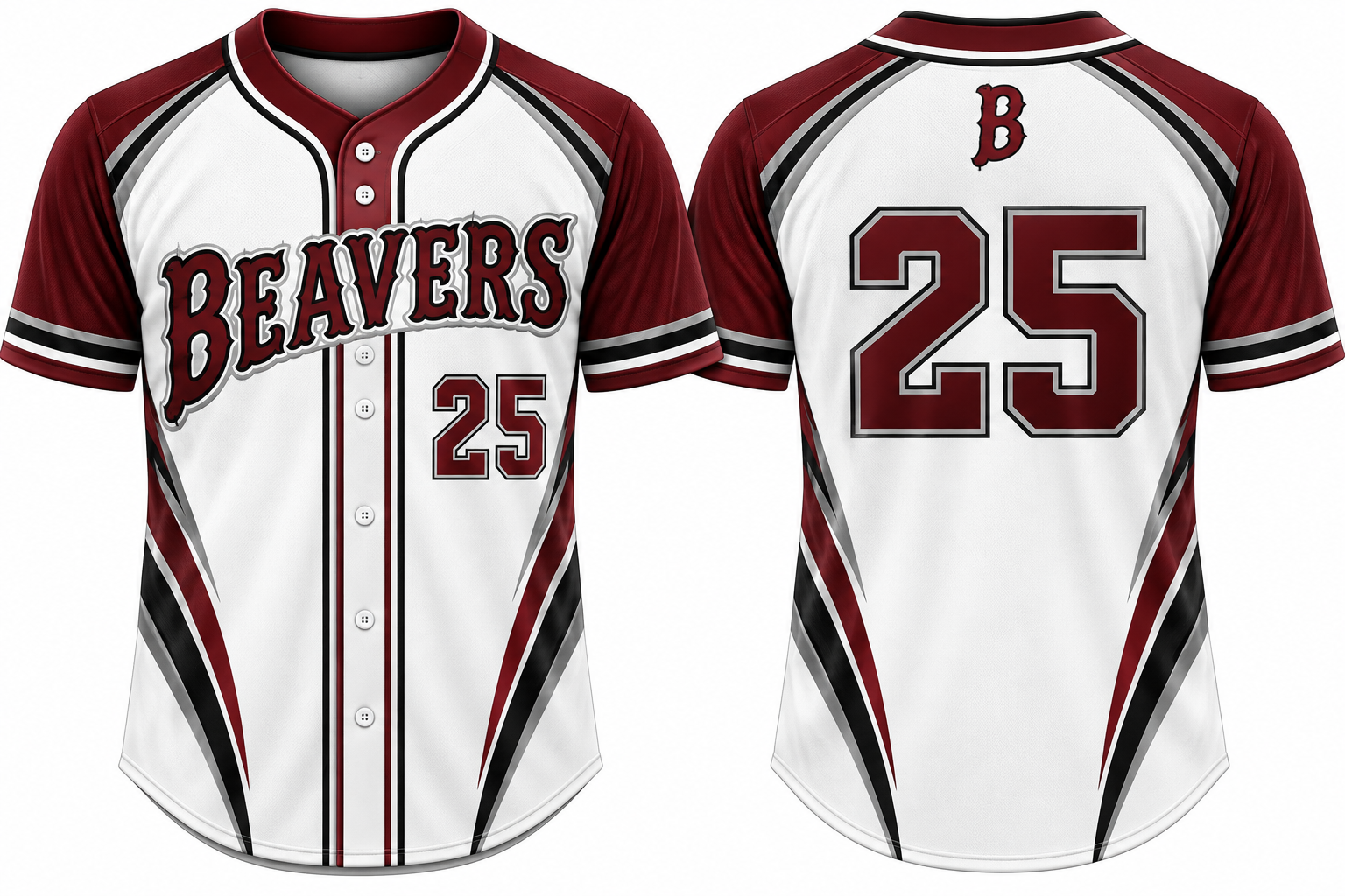 Broxtowe Beavers Alternate Jersey, Flatback Mesh