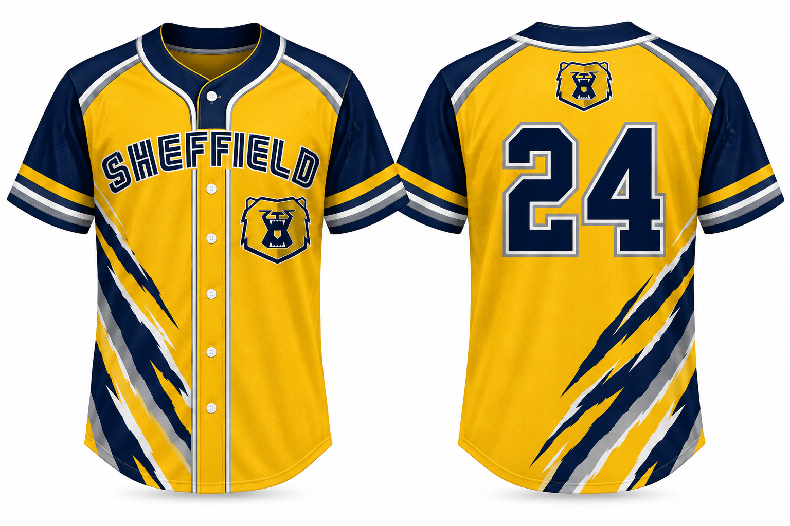 Sheffield Bruins Alternate Jersey, Flatback Mesh
