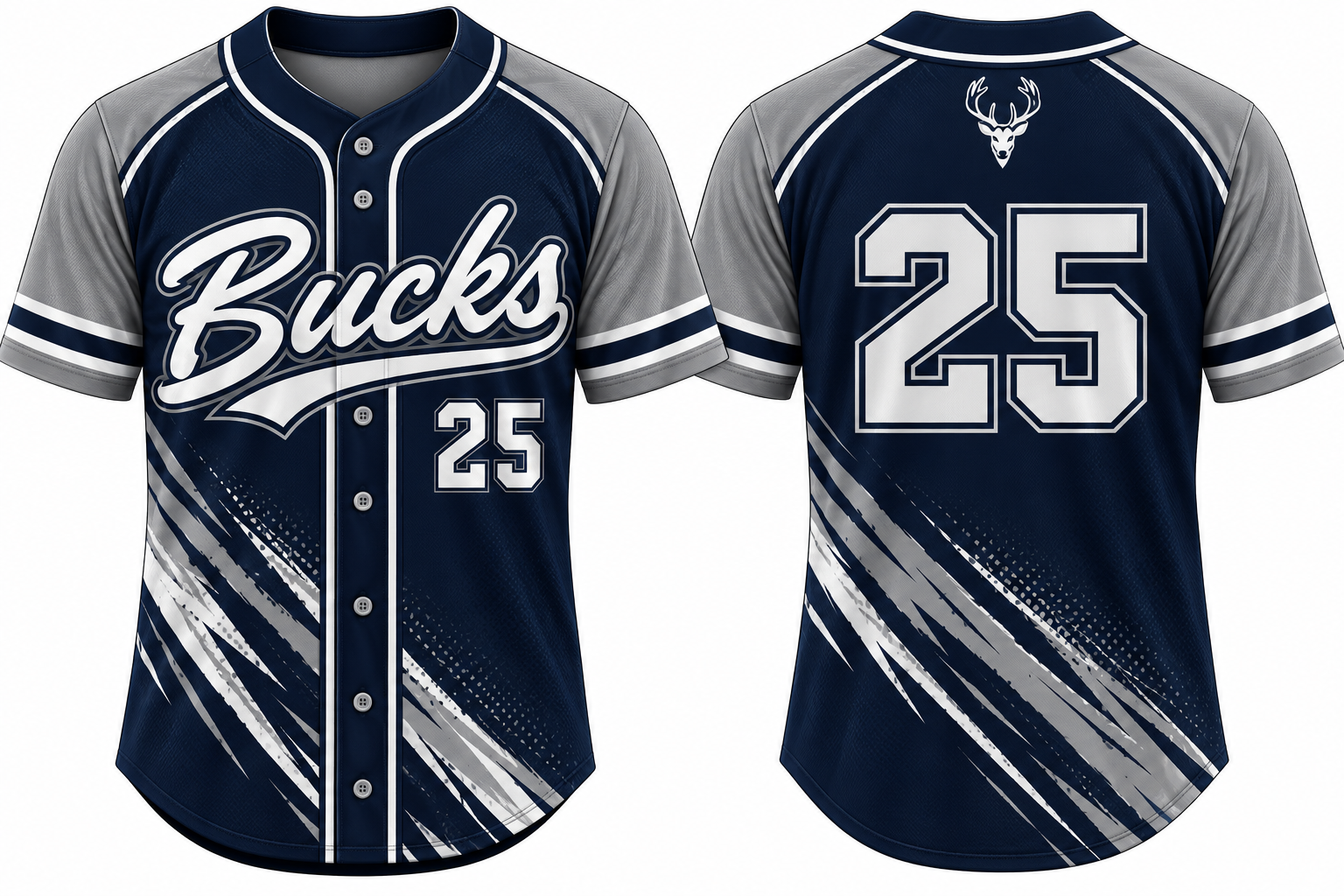 Bucks Alternate Jersey, Flatback Mesh