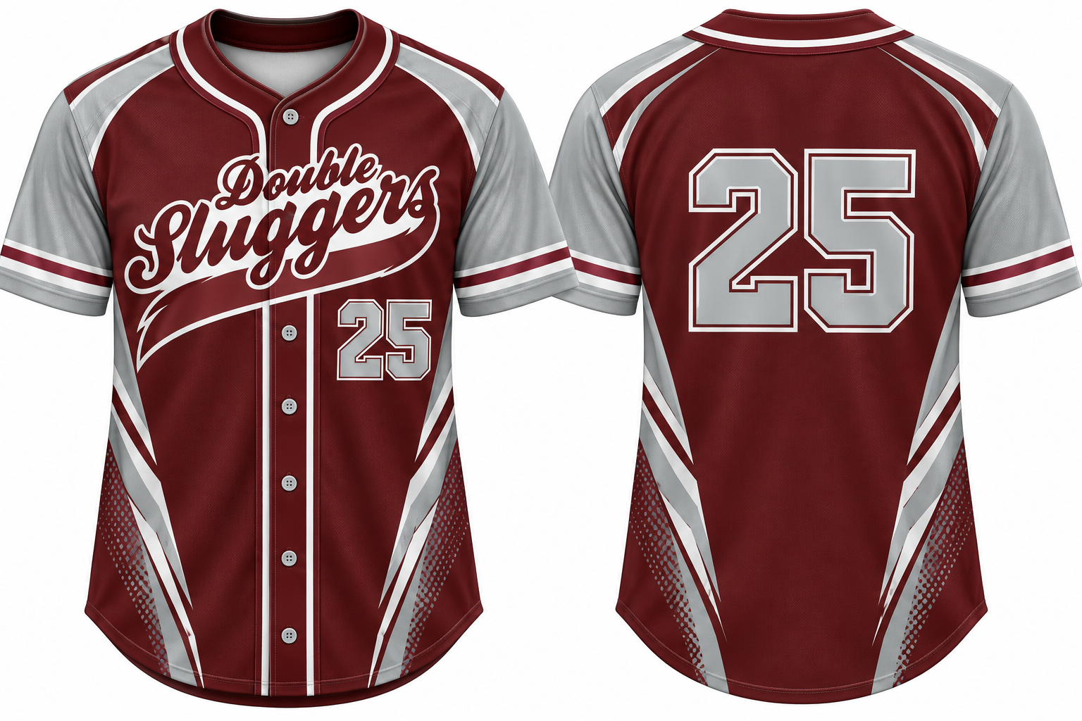 Double Sluggers Alternate Jersey, Flatback Mesh