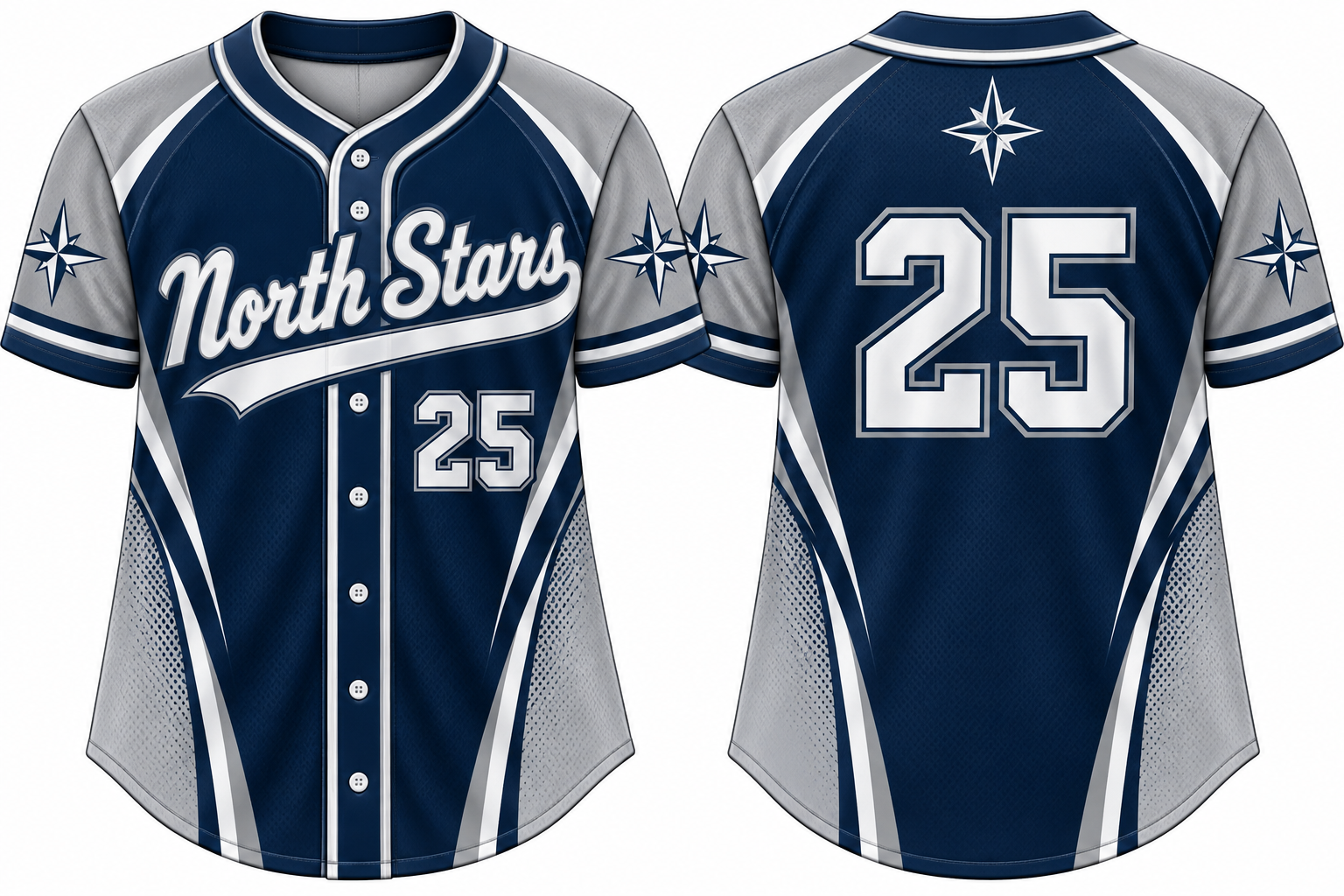 Oldham North Stars Alternate Jersey, Flatback Mesh
