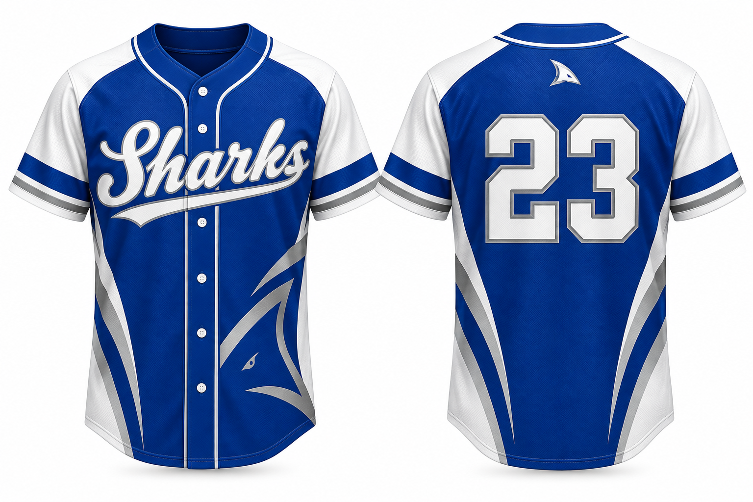 Sefton Sharks Alternate Jersey, Flatback Mesh