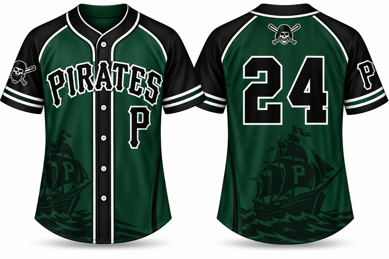 Lahti Pirates Alternate Jersey, Flatback Mesh
