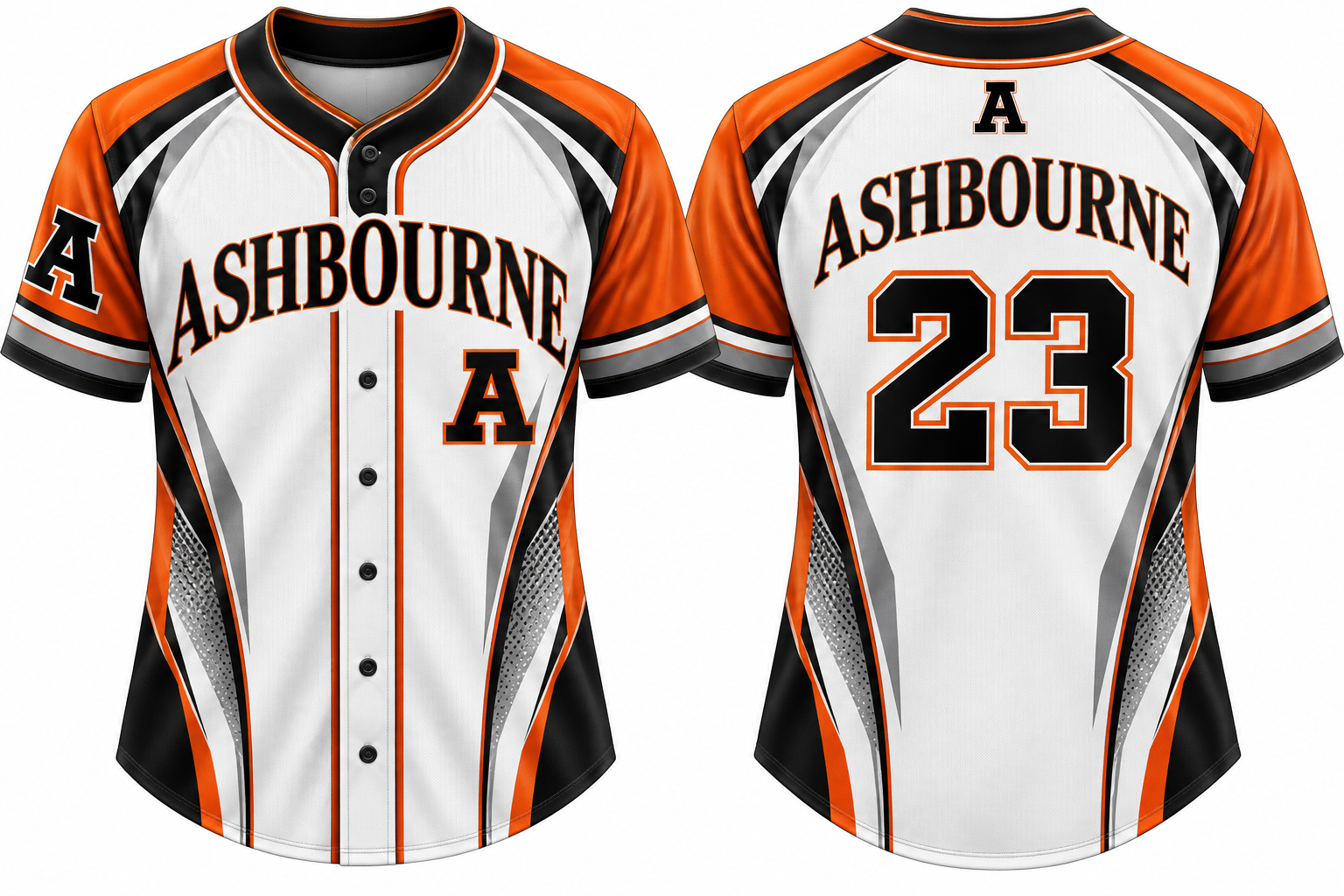 Ashbourne Giants Alternate Jersey, Flatback Mesh