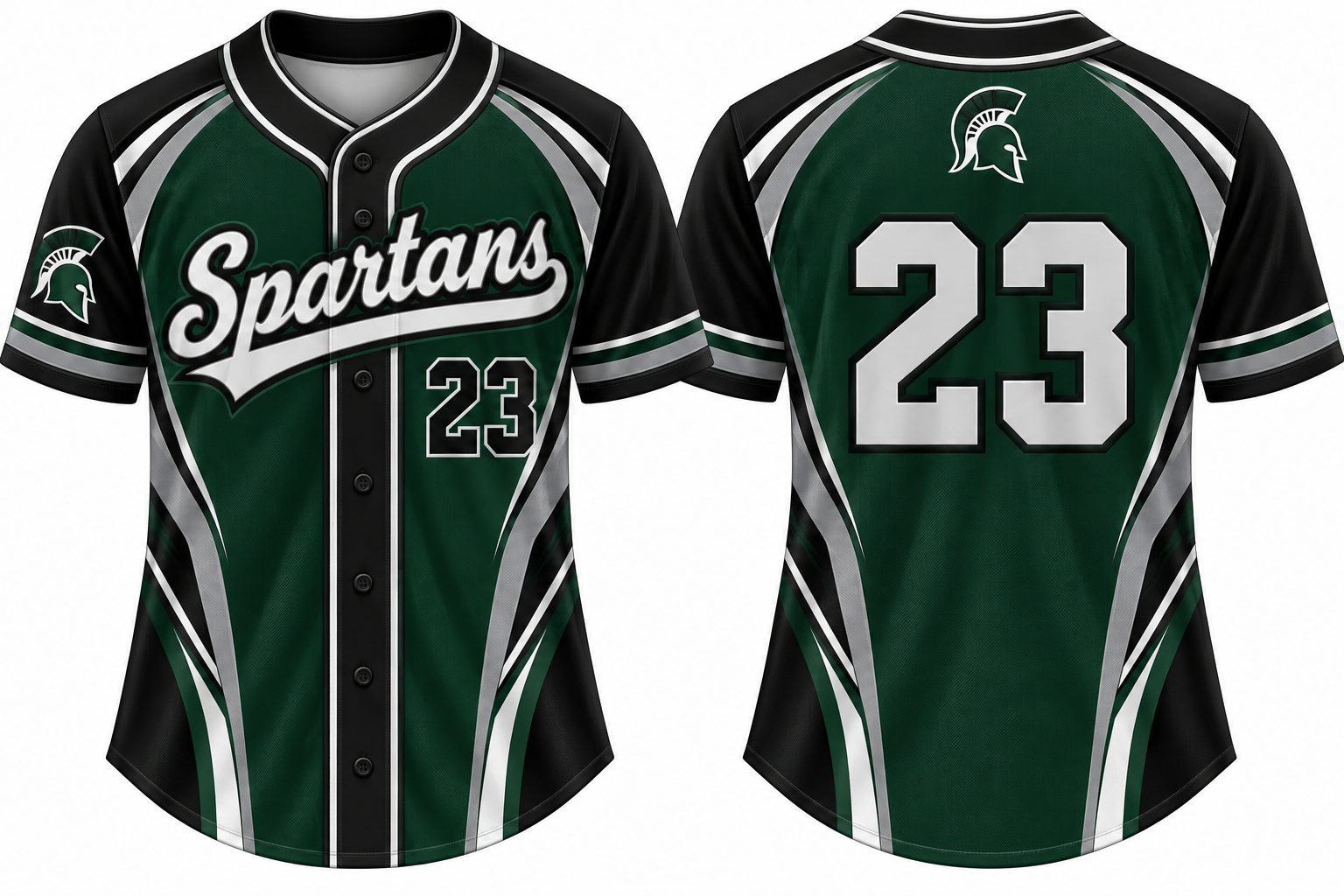 Dublin Spartans Alternate Jersey, Flatback Mesh