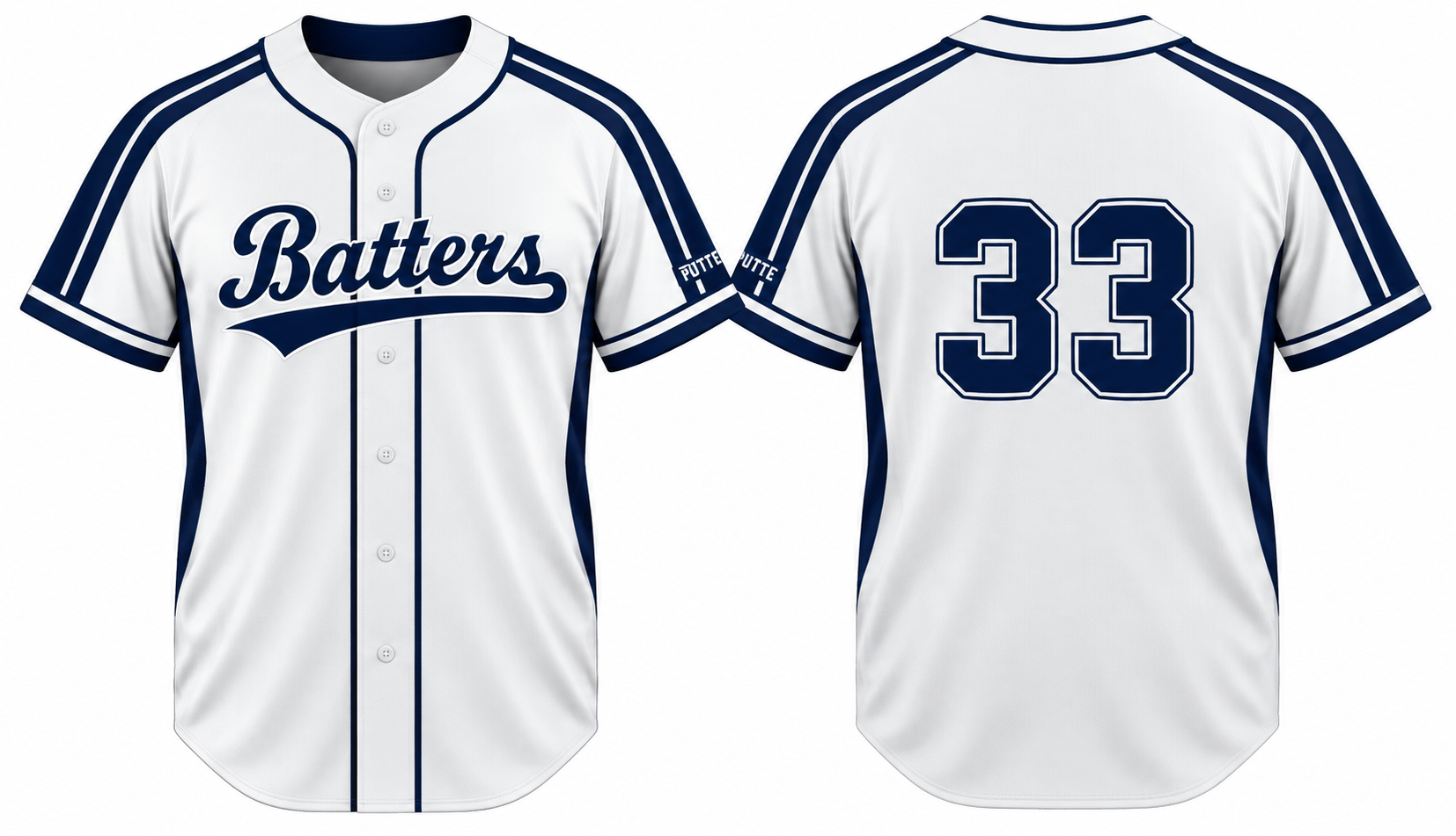 Batters Putte Alternate Jersey, Flatback Mesh