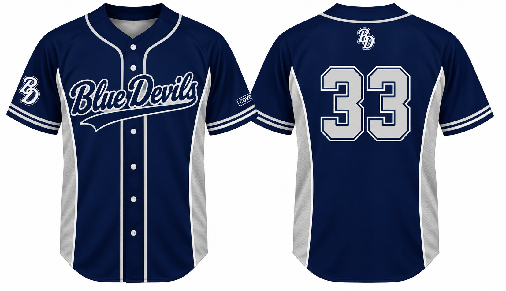 Blue Devils Alternate Jersey, Flatback Mesh