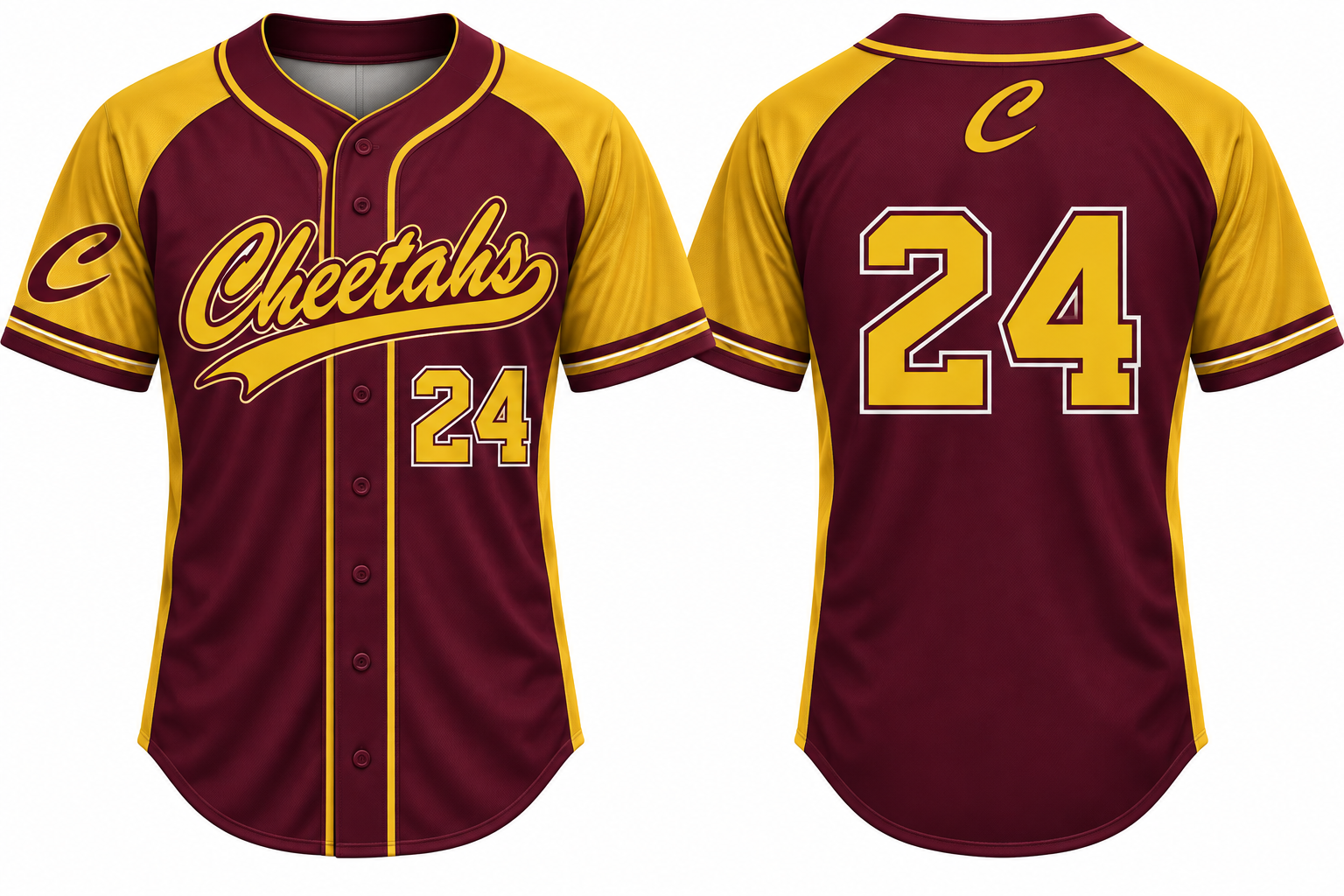 Cheetahs Alternate Jersey, Flatback Mesh