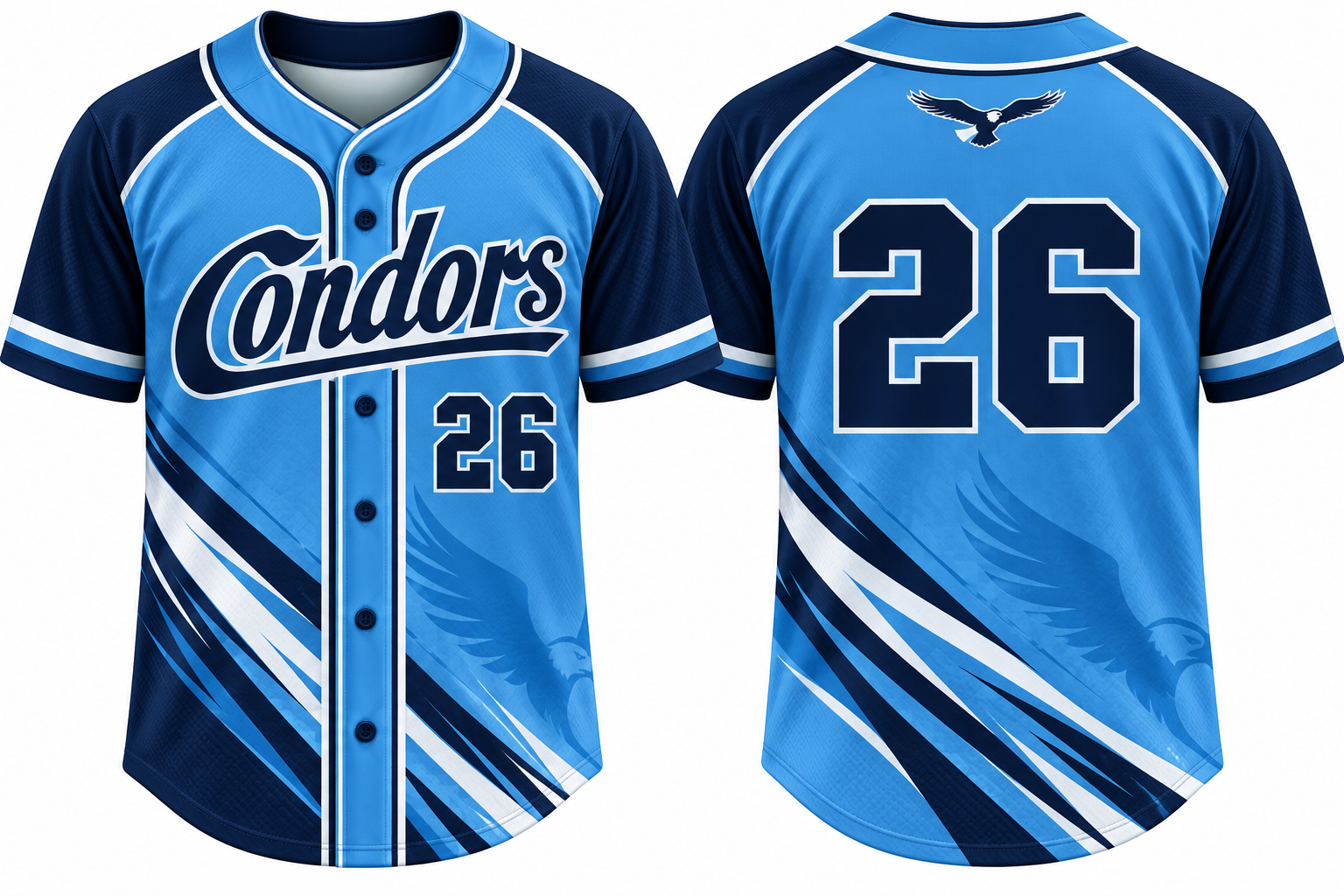 Condors Alternate Jersey, Flatback Mesh