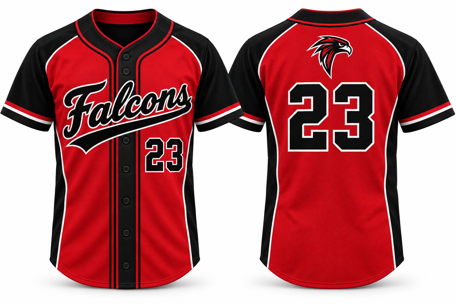 Falcons Lelystad Alternate Jersey, Flatback Mesh