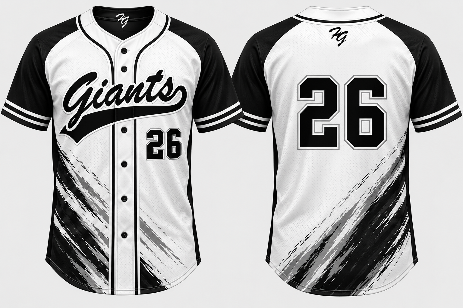 Giants Hengelo Alternate Jersey, Flatback Mesh