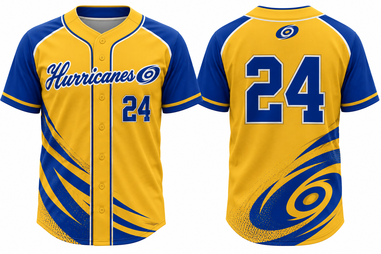 Hilversum Hurricanes Alternate Jersey, Flatback Mesh