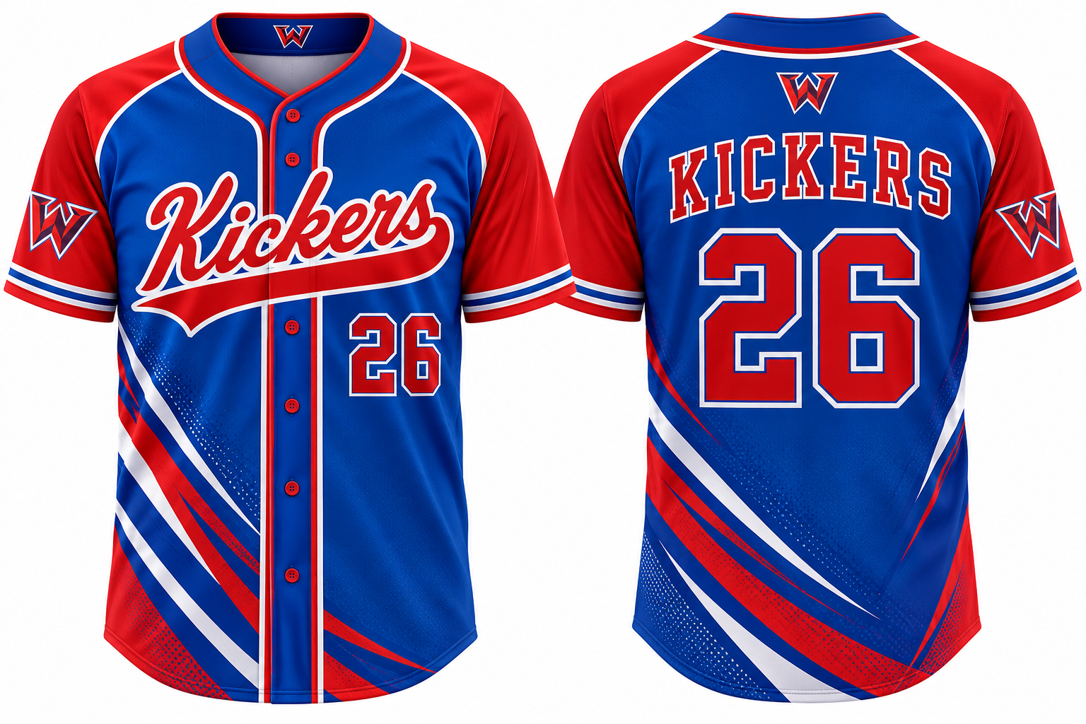 Kickers Alternate Jersey, Flatback Mesh