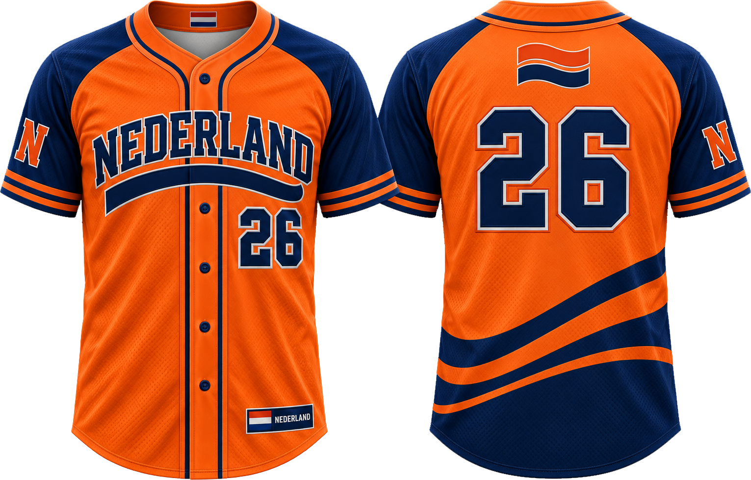 Nederland Alternate Jersey, Flatback Mesh