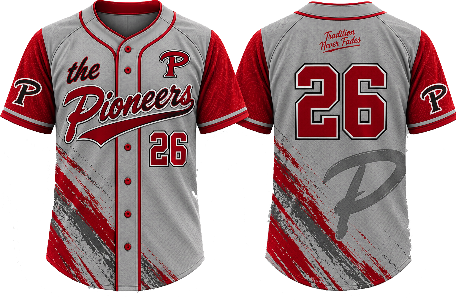 Pioneers Assen Alternate Jersey, Flatback Mesh