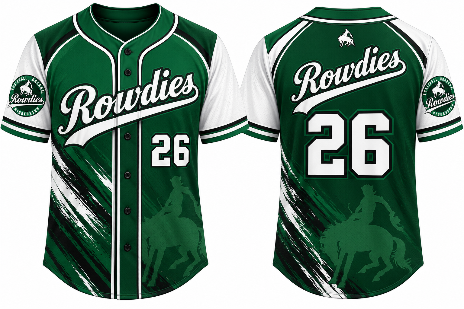 Ridderkerk Rowdies Alternate Jersey, Flatback Mesh
