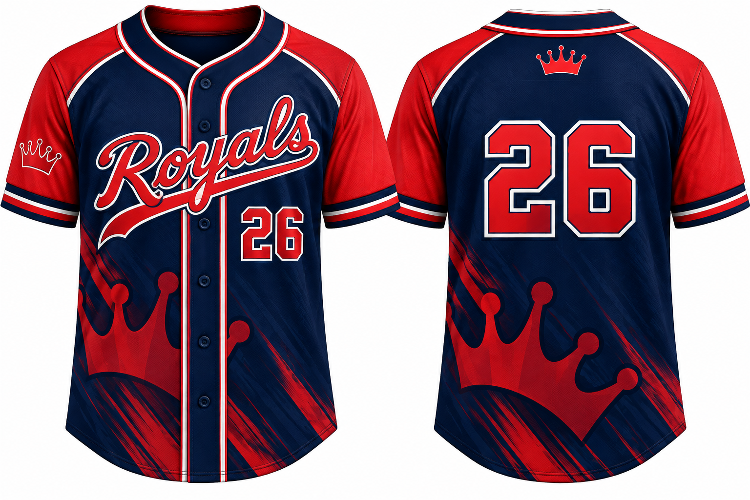 Royals NL Alternate Jersey, Flatback Mesh