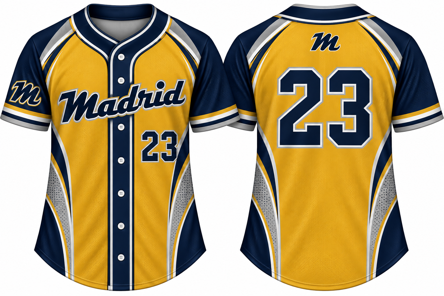 Madrid Brewers Alternate Jersey, Flatback Mesh