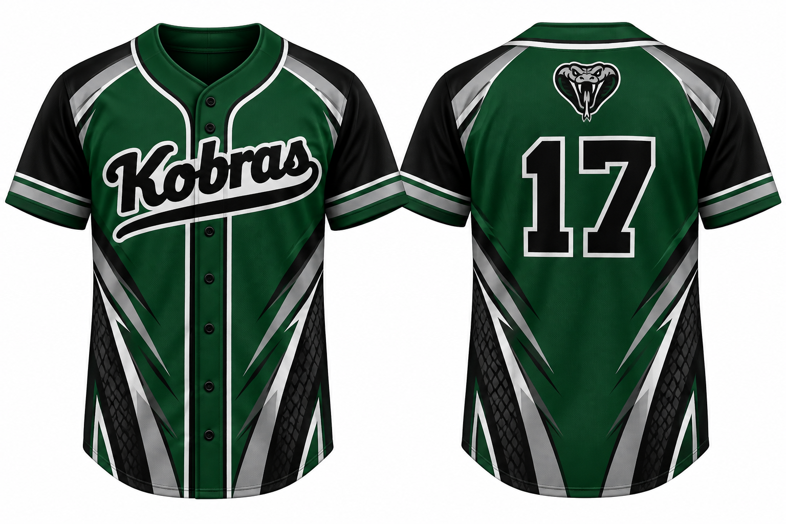 Zurich Kobras Alternate Jersey, Flatback Mesh