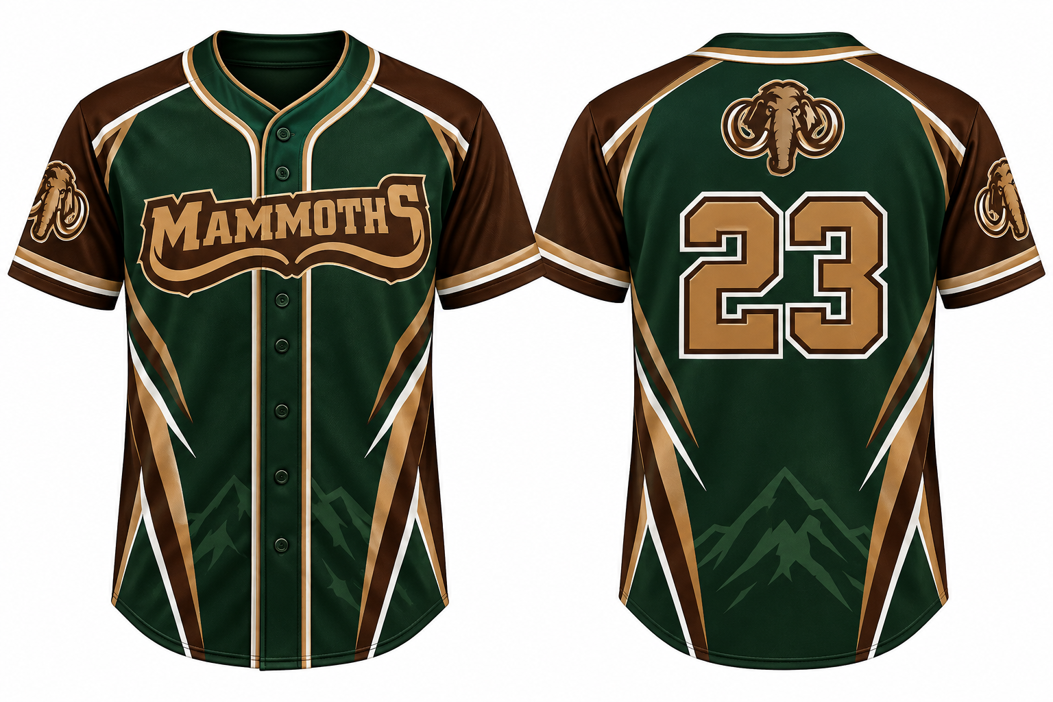 Yverdon Mammoths Alternate Jersey, Flatback Mesh