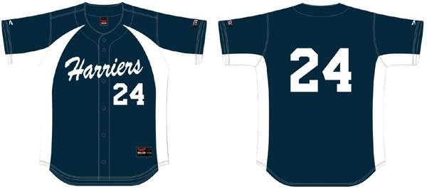 Harriers Trikot: Modell Speed: Flatback Mesh