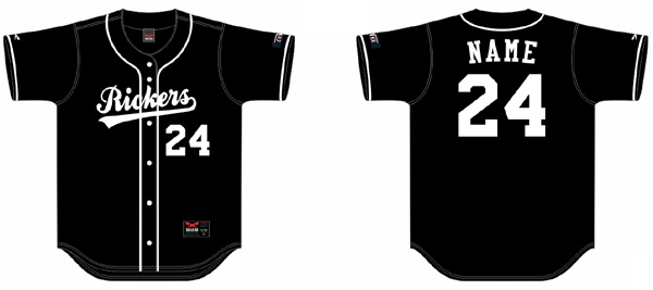 Maglia Rickers nera, donna: Maglia Flatback