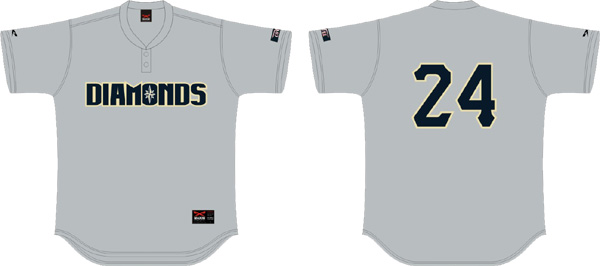 Schwerin Diamonds Trikot, 2-Knopf: Flatback Mesh